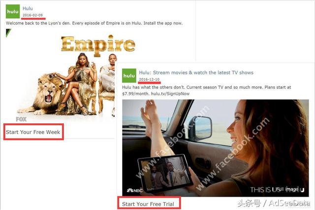 美国主流视频应用在Facebook的投放策略
